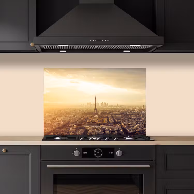 Kitchen splashback for hob - Paris - Skyline - Sunset - Cities — 5