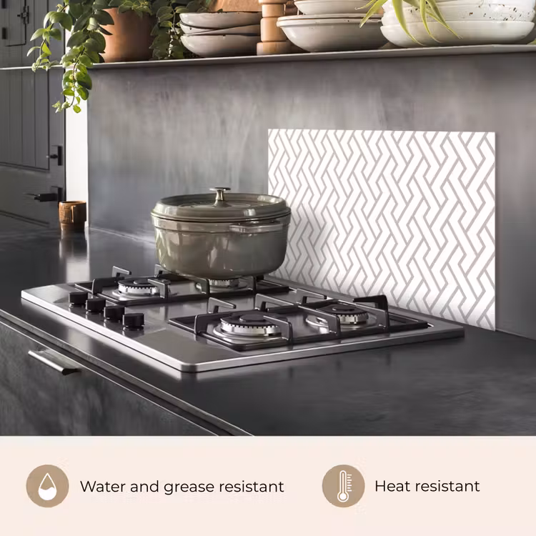 Kitchen splashback for hob - Graphic - Pattern - Modern - Line — 2