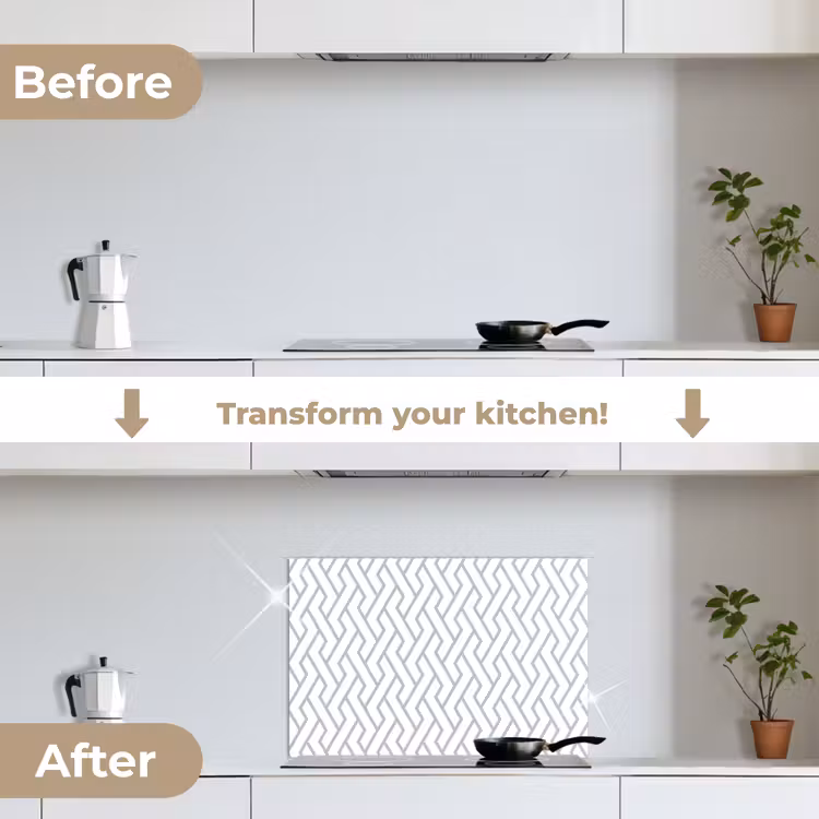 Kitchen splashback for hob - Graphic - Pattern - Modern - Line — 7