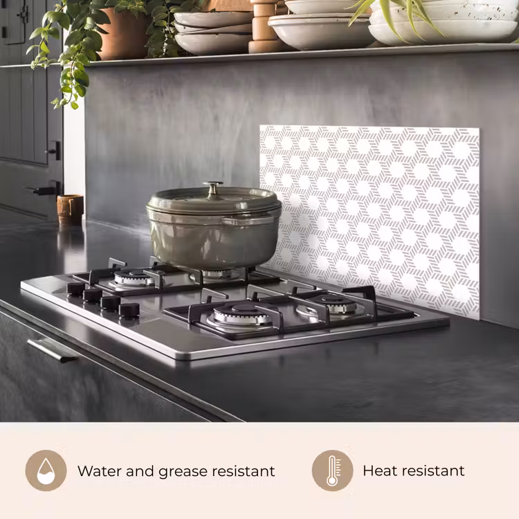 Kitchen splashback for hob - Graphic - Pattern - Modern - Striking - Limited — 2