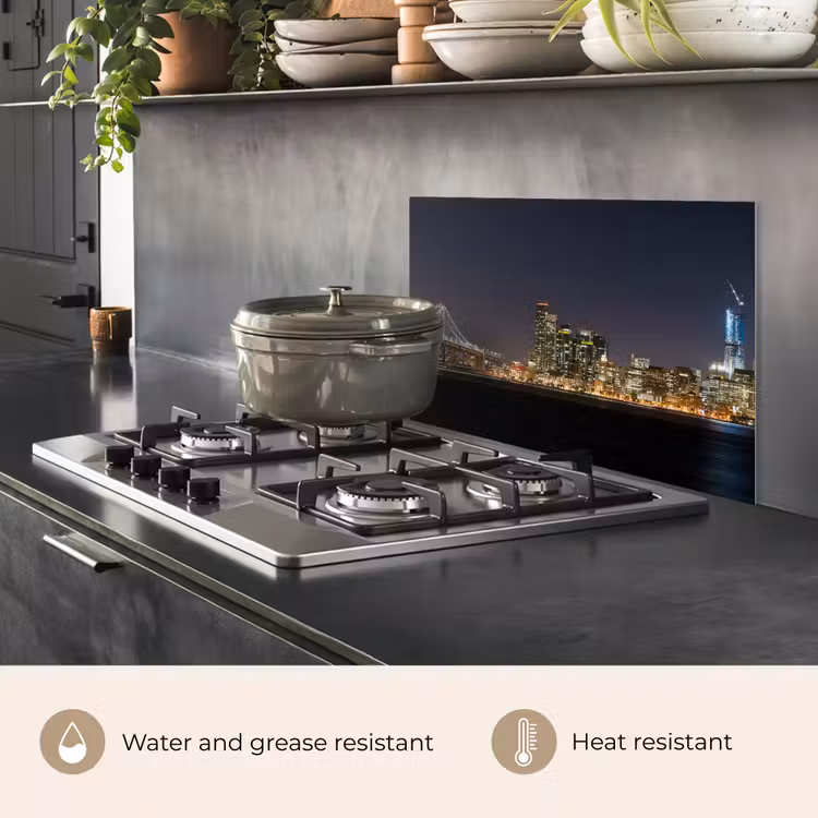 Kitchen splashback for hob - Lighting - Sky - Skyscrapers - Skyline — 2