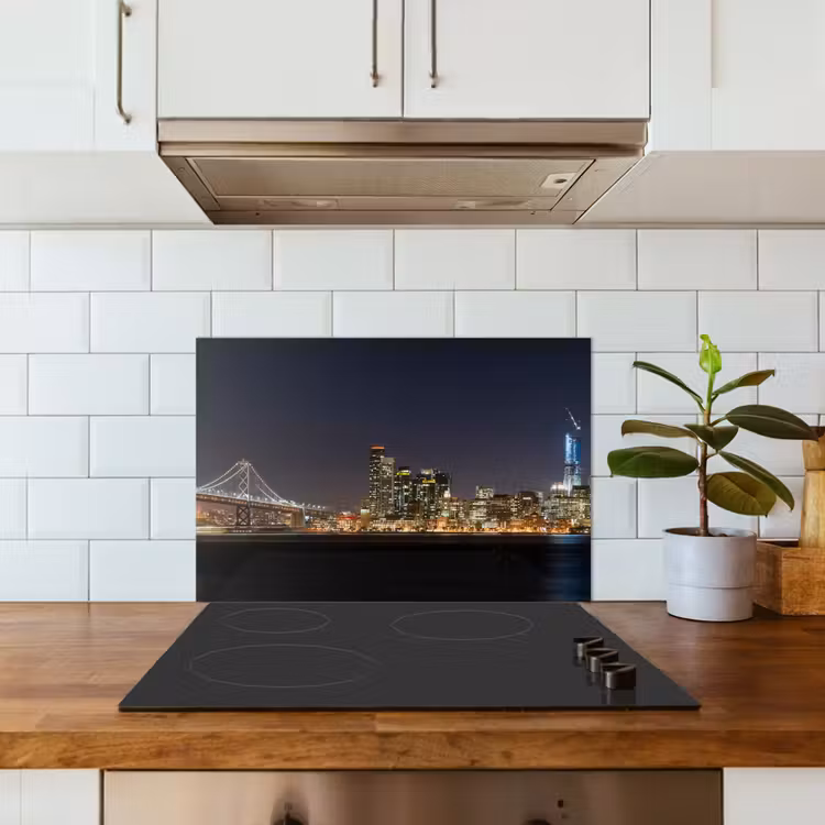 Kitchen splashback for hob - Lighting - Sky - Skyscrapers - Skyline — 3