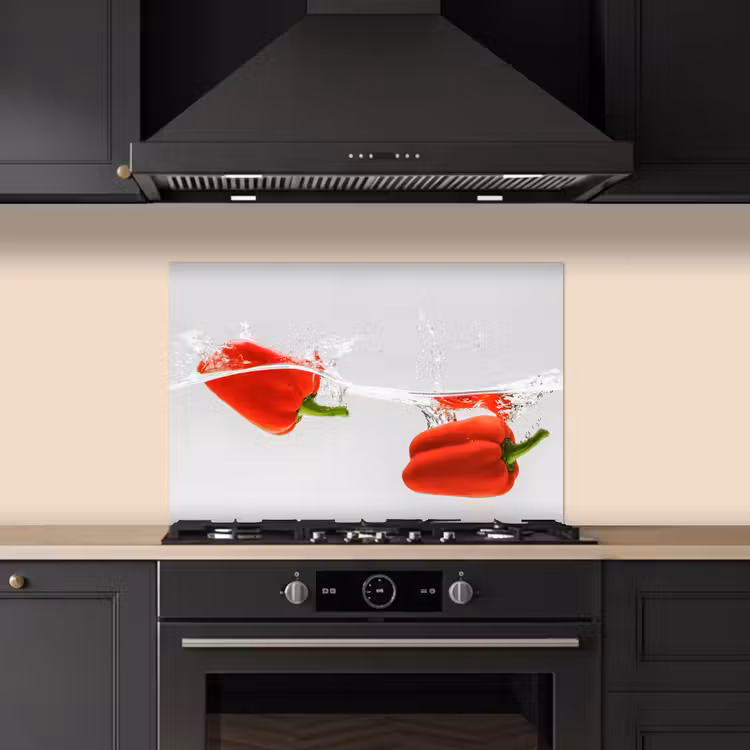 Kitchen splashback for hob - Splash - Vegetable - Red — 5