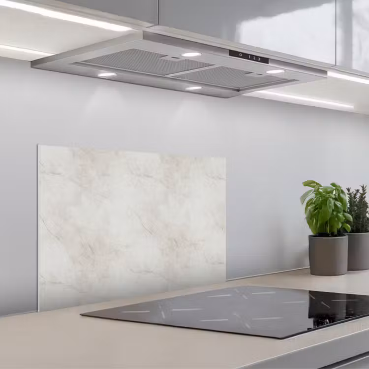 Kitchen splashback for hob - Gray - Marble - Veins — 1
