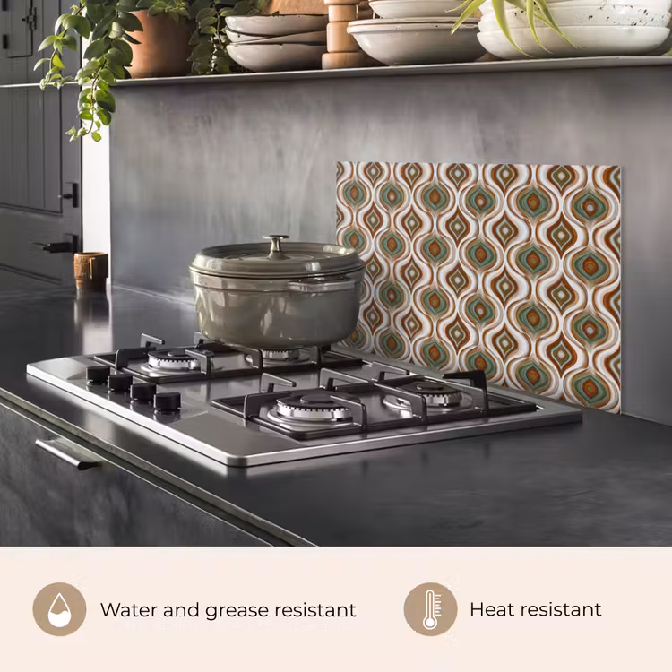 Kitchen splashback for hob - Motif - Pattern - Colorful — 2