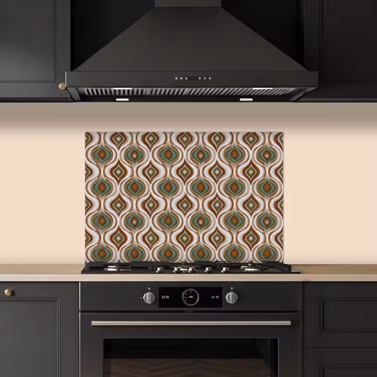 Kitchen splashback for hob - Motif - Pattern - Colorful — 5