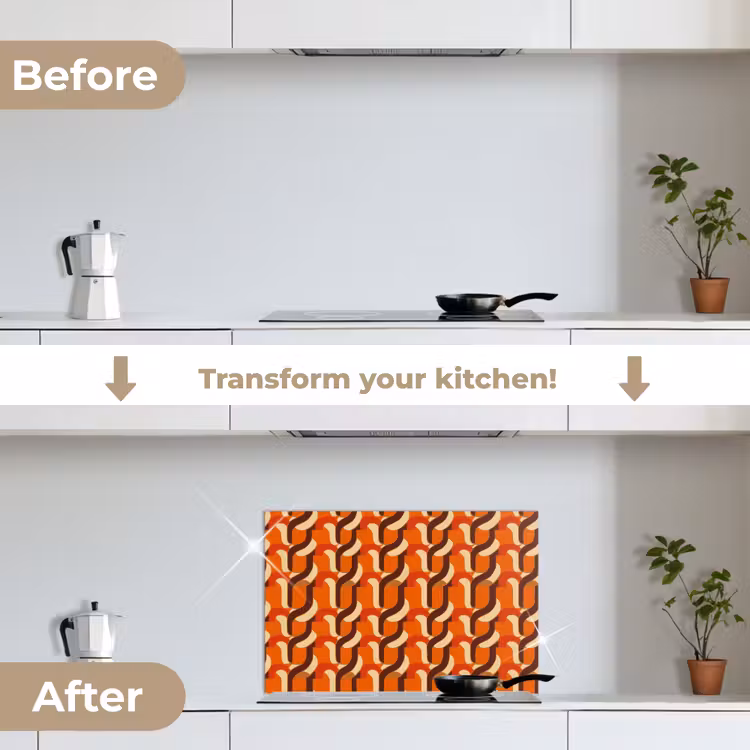 Kitchen splashback for hob - Retro - Modern - Colorful — 7