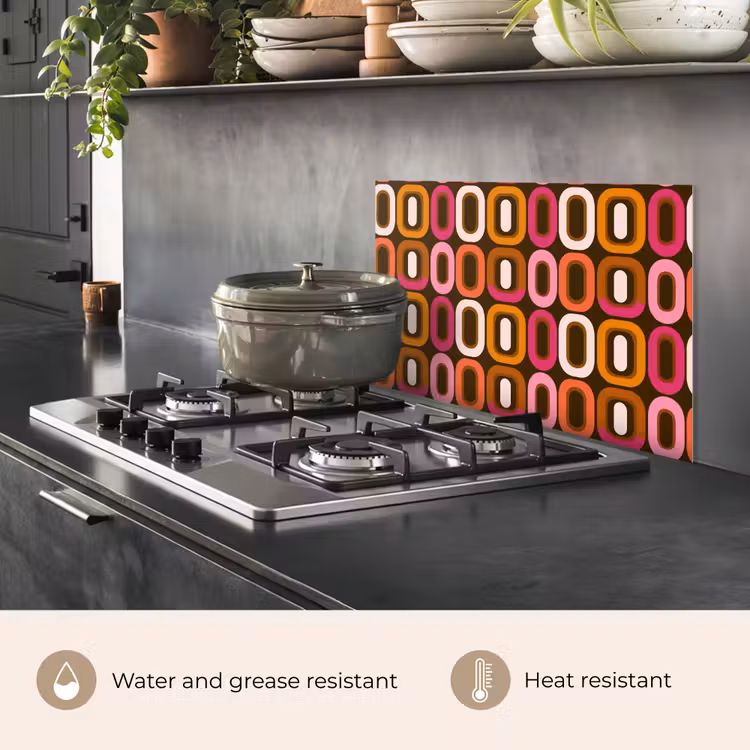 Kitchen splashback for hob - Modern - Retro - Colorful — 2