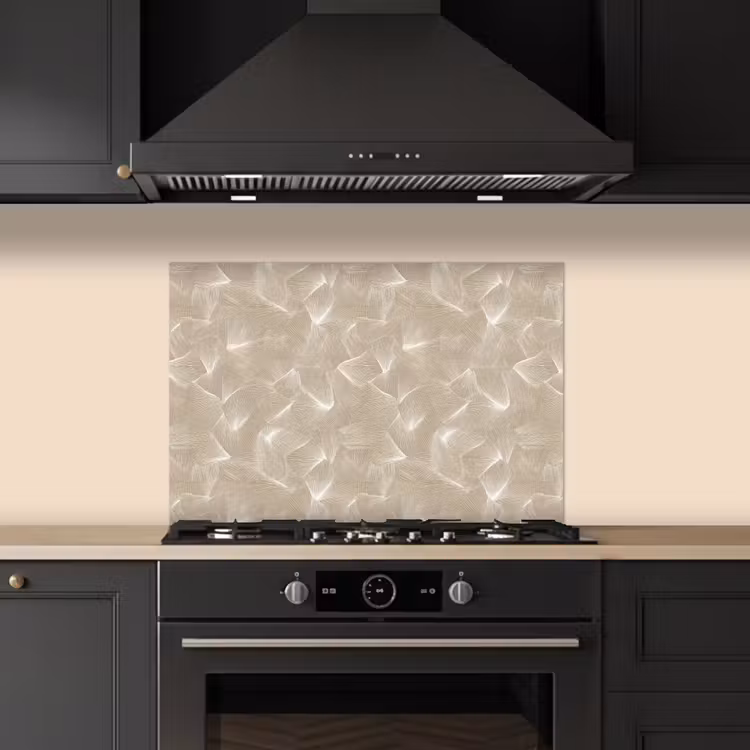 Kitchen splashback for hob - Organic - Texture - Beige — 5