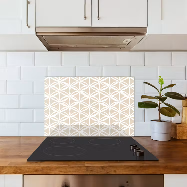Kitchen splashback for hob - Motif - Modern - Beige — 3