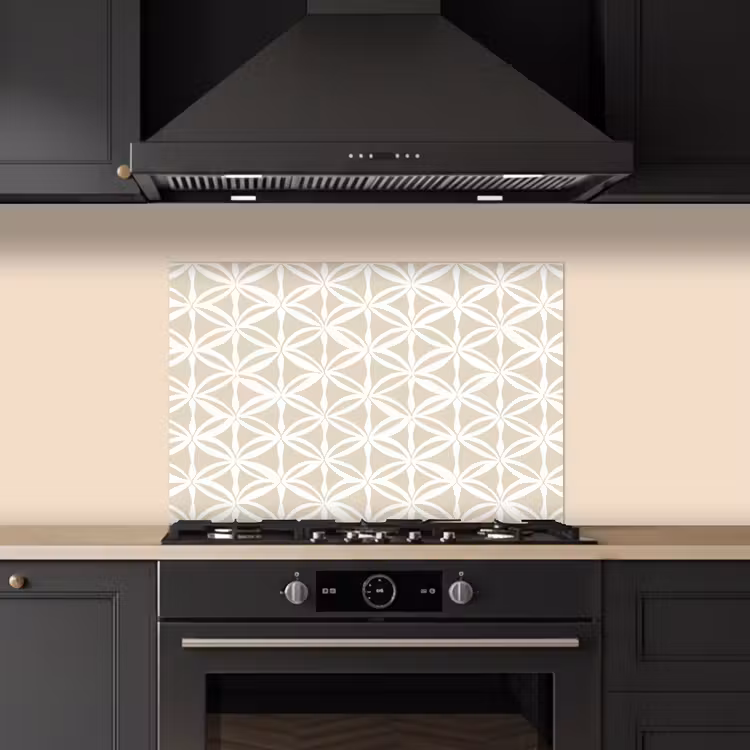 Kitchen splashback for hob - Motif - Modern - Beige — 5