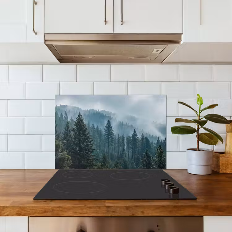 Kitchen splashback for hob - Naaldwoud - Bergen - Mist — 3