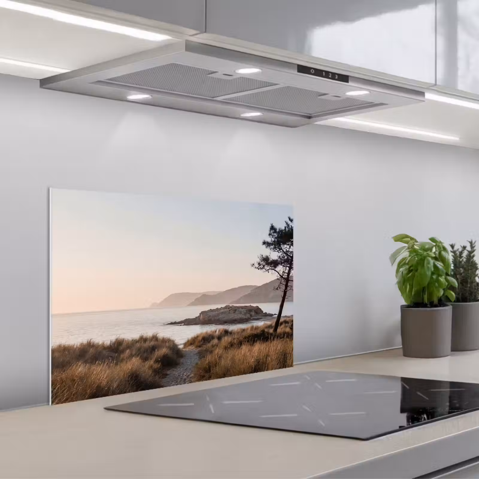 Kitchen splashback for hob - Landscape - Coastal - Dunes — 1