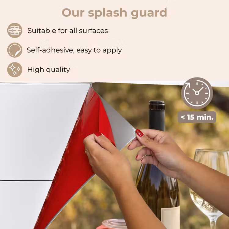 Kitchen splashback for hob - Picnic - Wine - Cheese board — 4