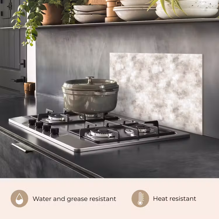 Kitchen splashback for hob - Organic - Patterned - Melange — 2
