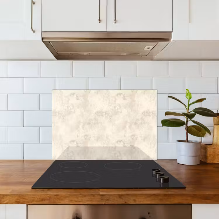 Kitchen splashback for hob - Pattern - Organic - Beige — 3