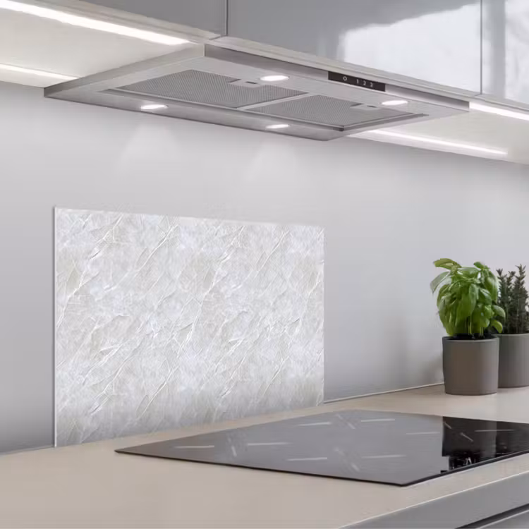 Kitchen splashback for hob - Surface - Texture - Gray — 1
