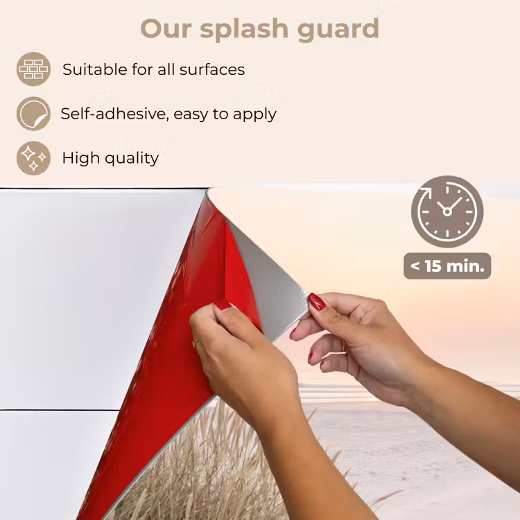 Kitchen splashback for hob - Horizon - Dune landscape - Sand — 4