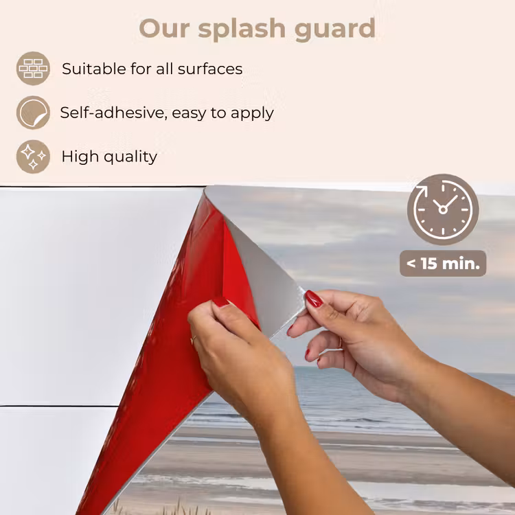 Kitchen splashback for hob - Sandy beach - Cloudy - Dunes — 4