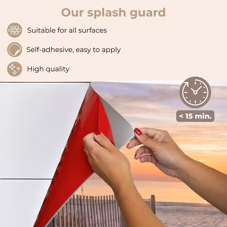 Kitchen splashback for hob - Sunset - Beach - Sand — 4
