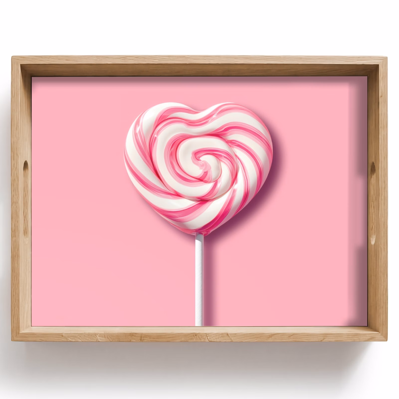 Tray - Candy - Lollipop - Heart - Pink — 1