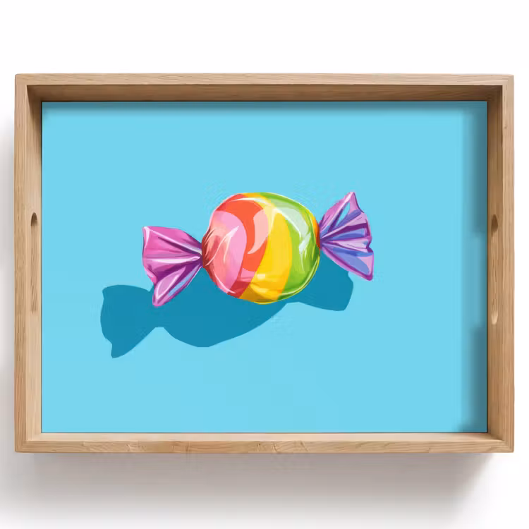 Tray - Blue - Candy - Rainbow — 1