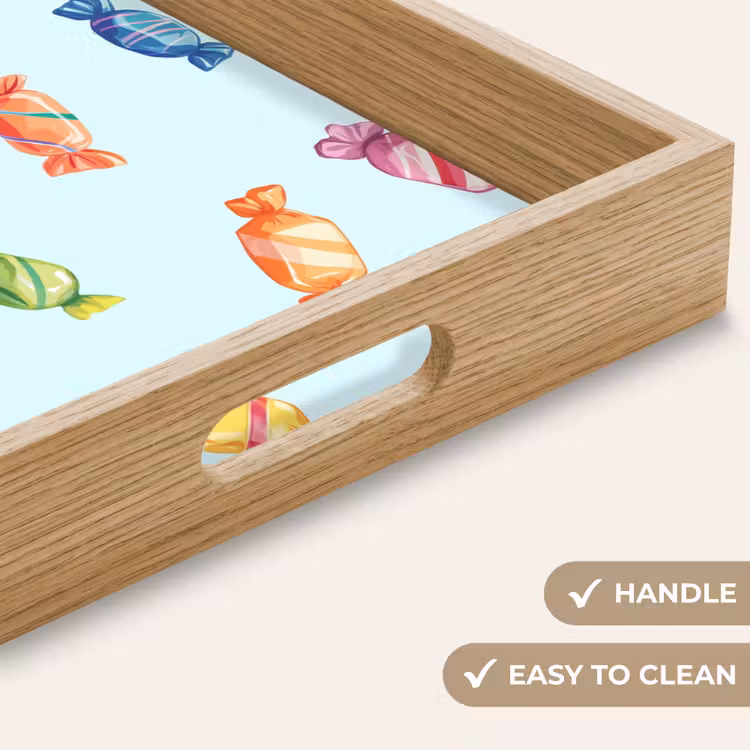 Tray - Blue - Pattern - Candy — 9