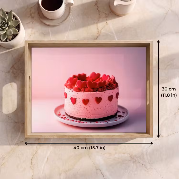 Tray - Cake - Heart - Pink — 7