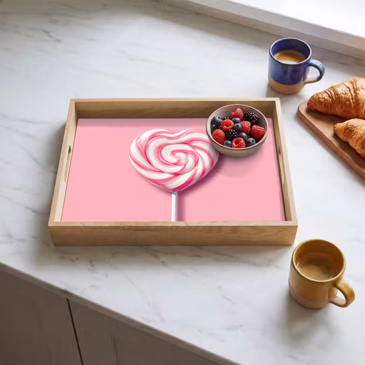 Tray - Candy - Lollipop - Heart - Pink — 3