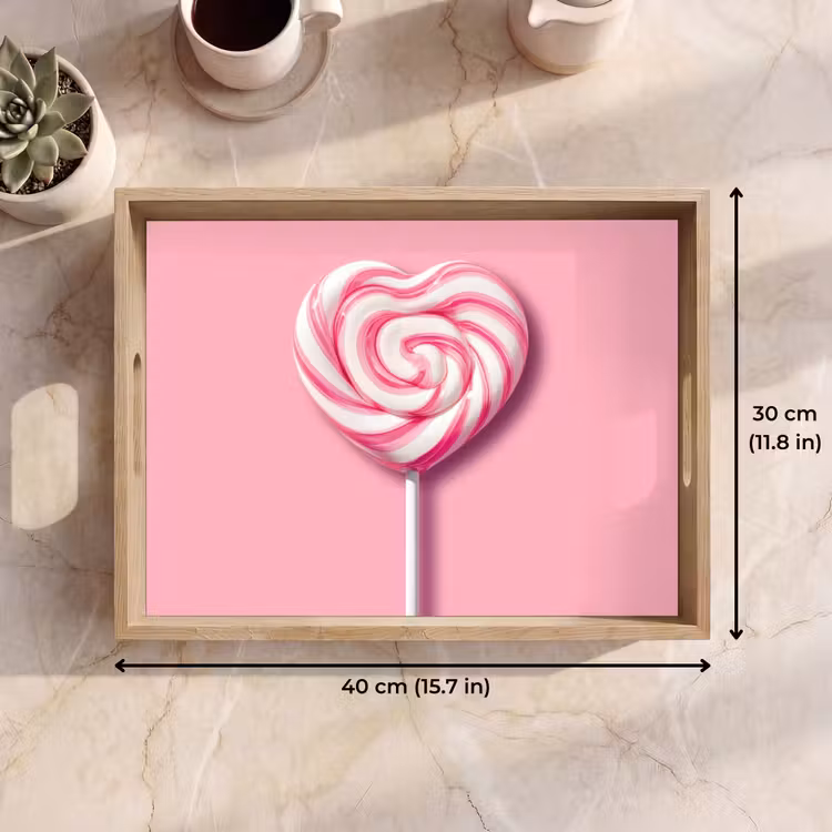 Tray - Candy - Lollipop - Heart - Pink — 7