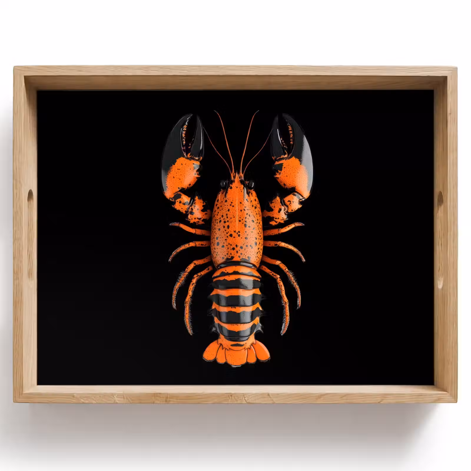 Tray - Cancer - Orange - Black - Modern — 1