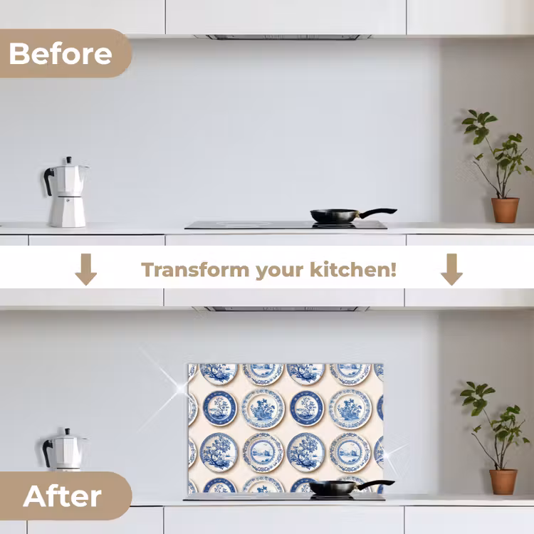 Kitchen splashback for hob - Signs - Trees - Plants - Blue — 7