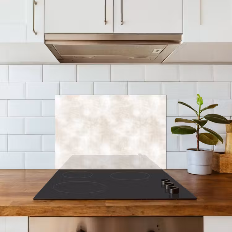 Kitchen splashback for hob - Subtle - Texture - Beige — 3