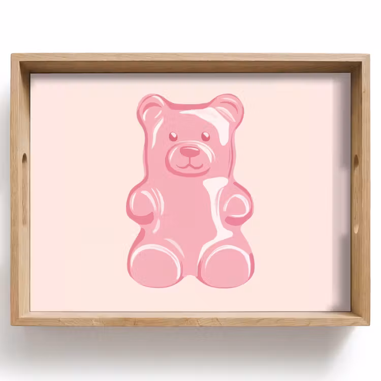Tray - Bear - Pink - Candy — 1