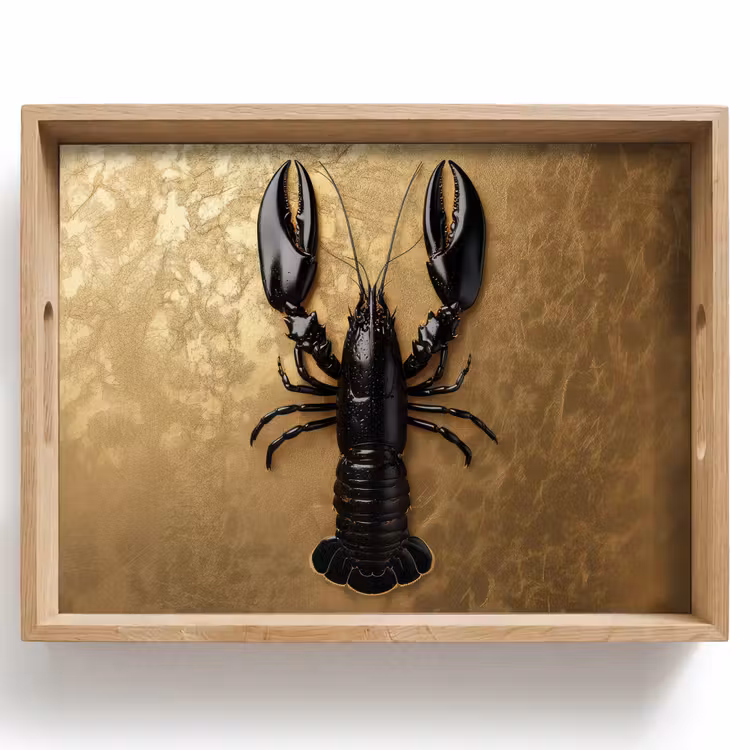 Tray - Cancer - Black - Gold - Luxury — 1