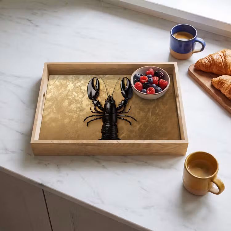 Tray - Cancer - Black - Gold - Luxury — 3