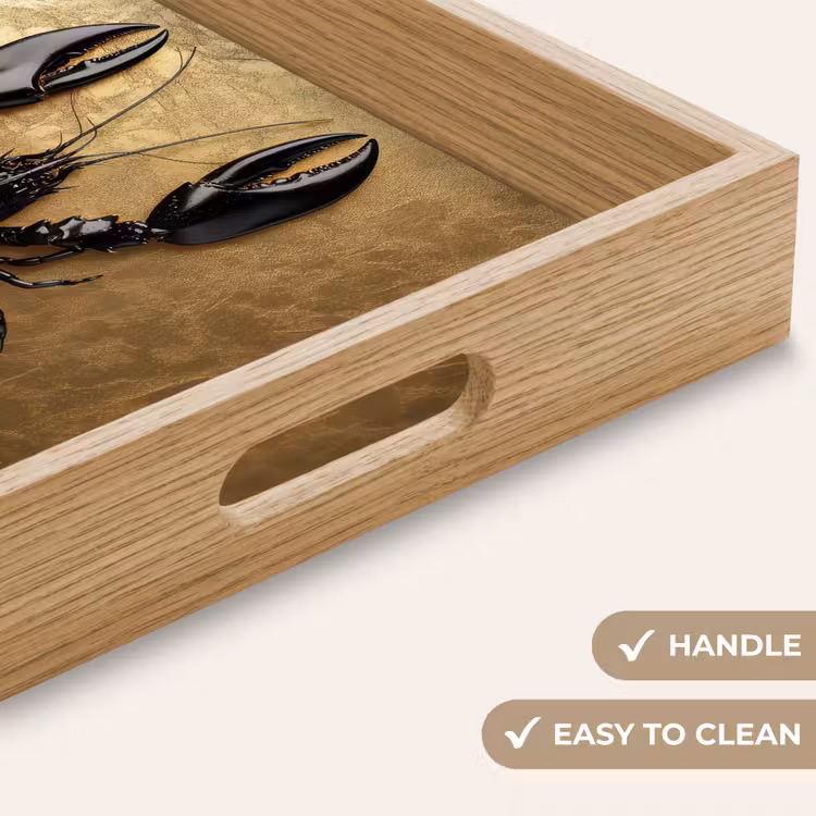 Tray - Cancer - Black - Gold - Luxury — 9