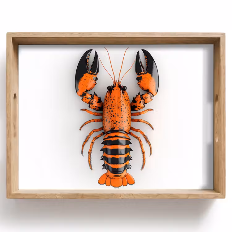 Tray - Cancer - Black - Orange - White - Unique — 1