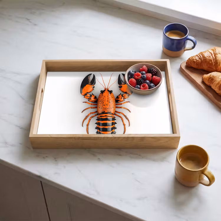 Tray - Cancer - Black - Orange - White - Unique — 3