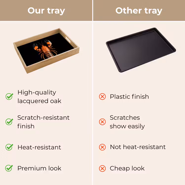 Tray - Cancer - Orange - Black - Modern — 10