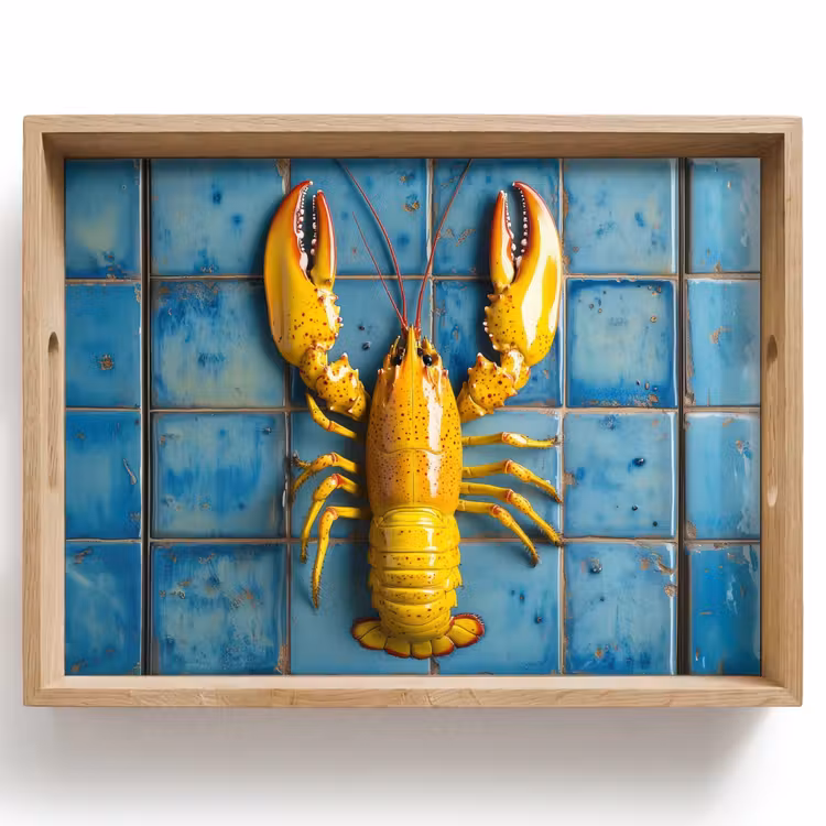 Tray - Cancer - Yellow - Blue - Tiles — 1