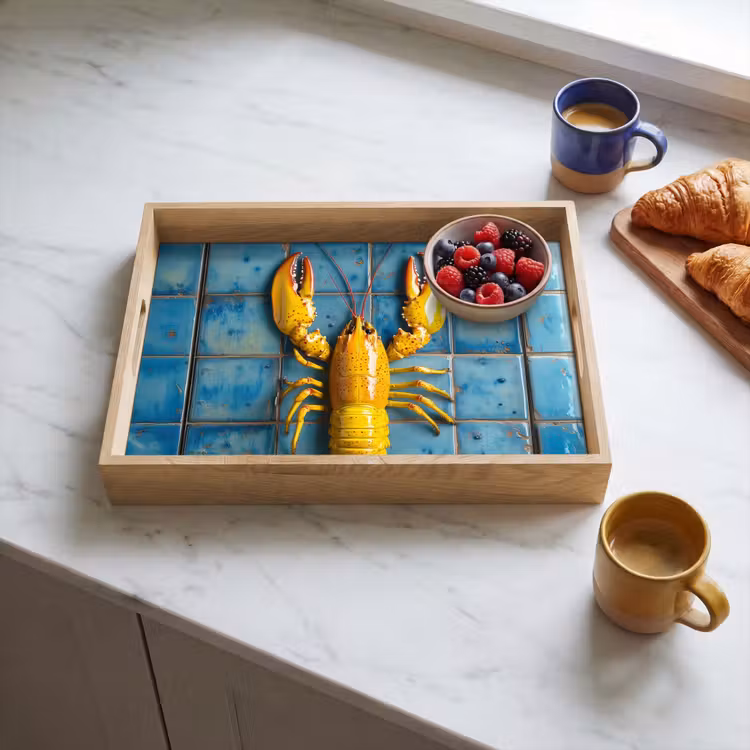 Tray - Cancer - Yellow - Blue - Tiles — 3