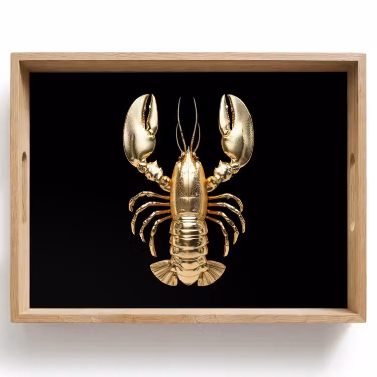 Tray - Cancer - Gold - Texture - Black — 1