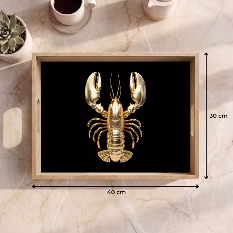 Tray - Cancer - Gold - Texture - Black — 8