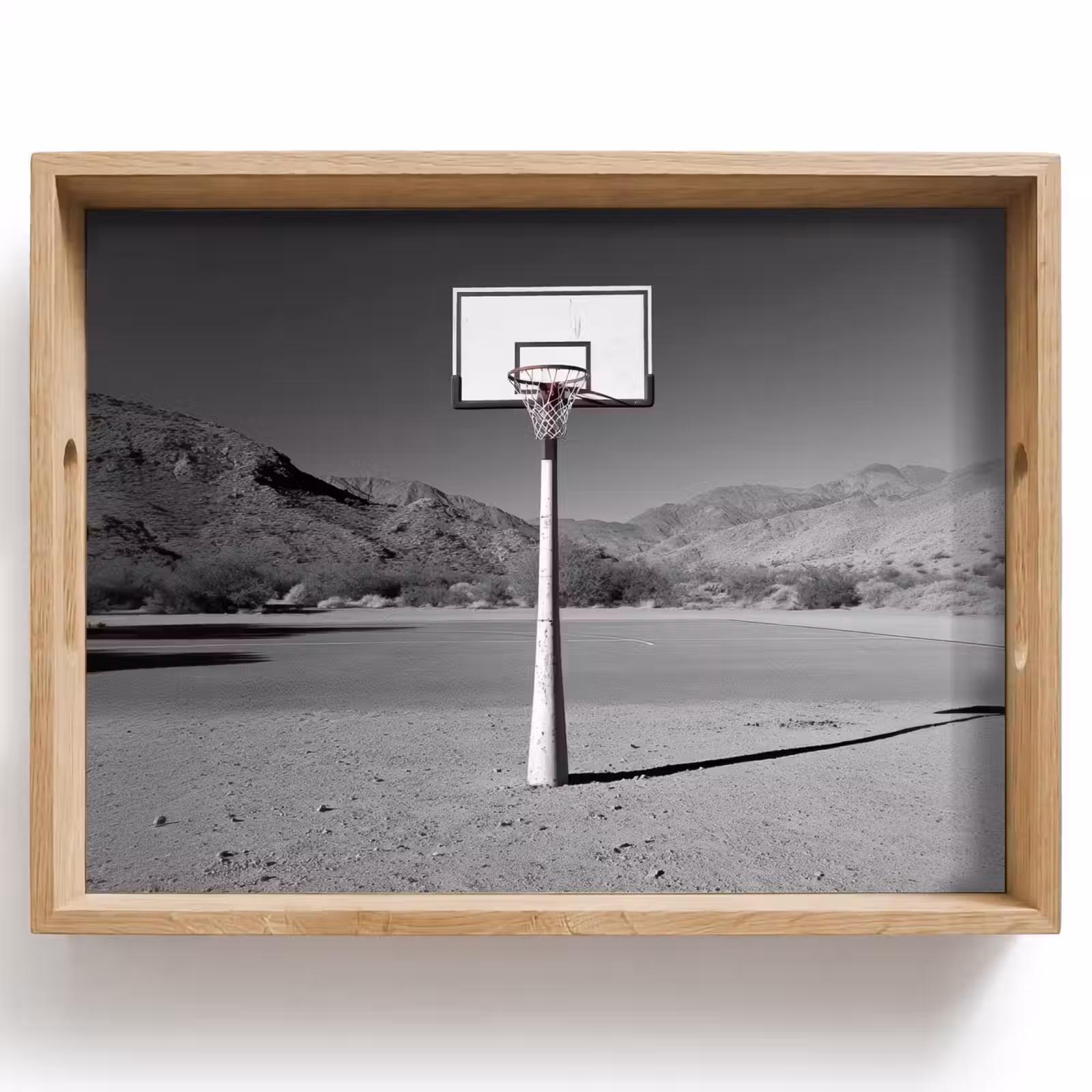 Tray - Basketball pole - Landscape - Sand - White — 1