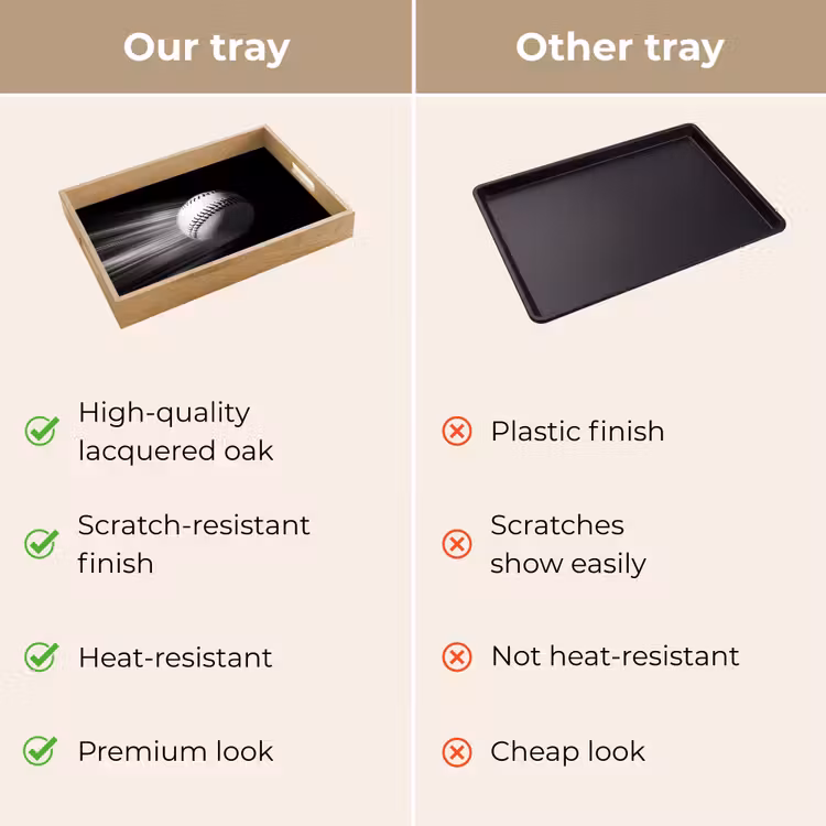 Tray - Baseball - White - Flies — 10