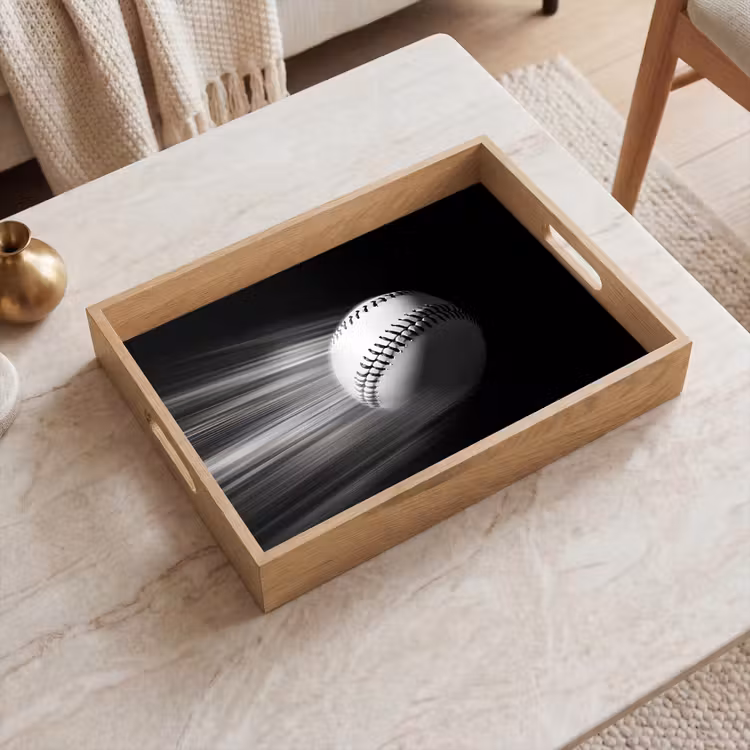 Tray - Baseball - White - Flies — 2