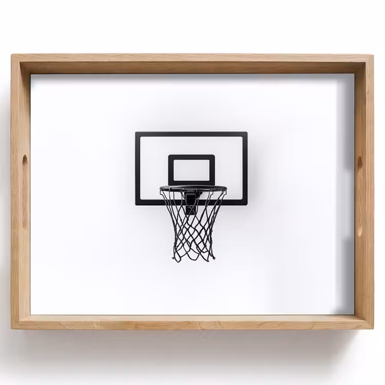 Tray - Basketball Board - Minimalist - Black — 1