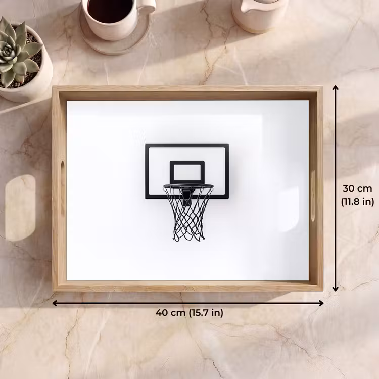 Tray - Basketball Board - Minimalist - Black — 7
