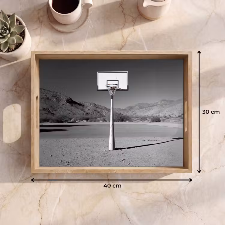 Tray - Basketball pole - Landscape - Sand - White — 8